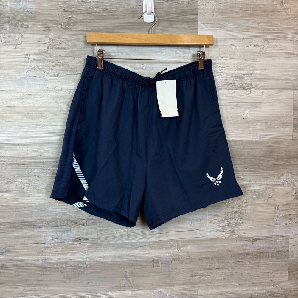 NWT U.S. Air Force PTU Running Shorts Reflective Blue Men's Large Regular